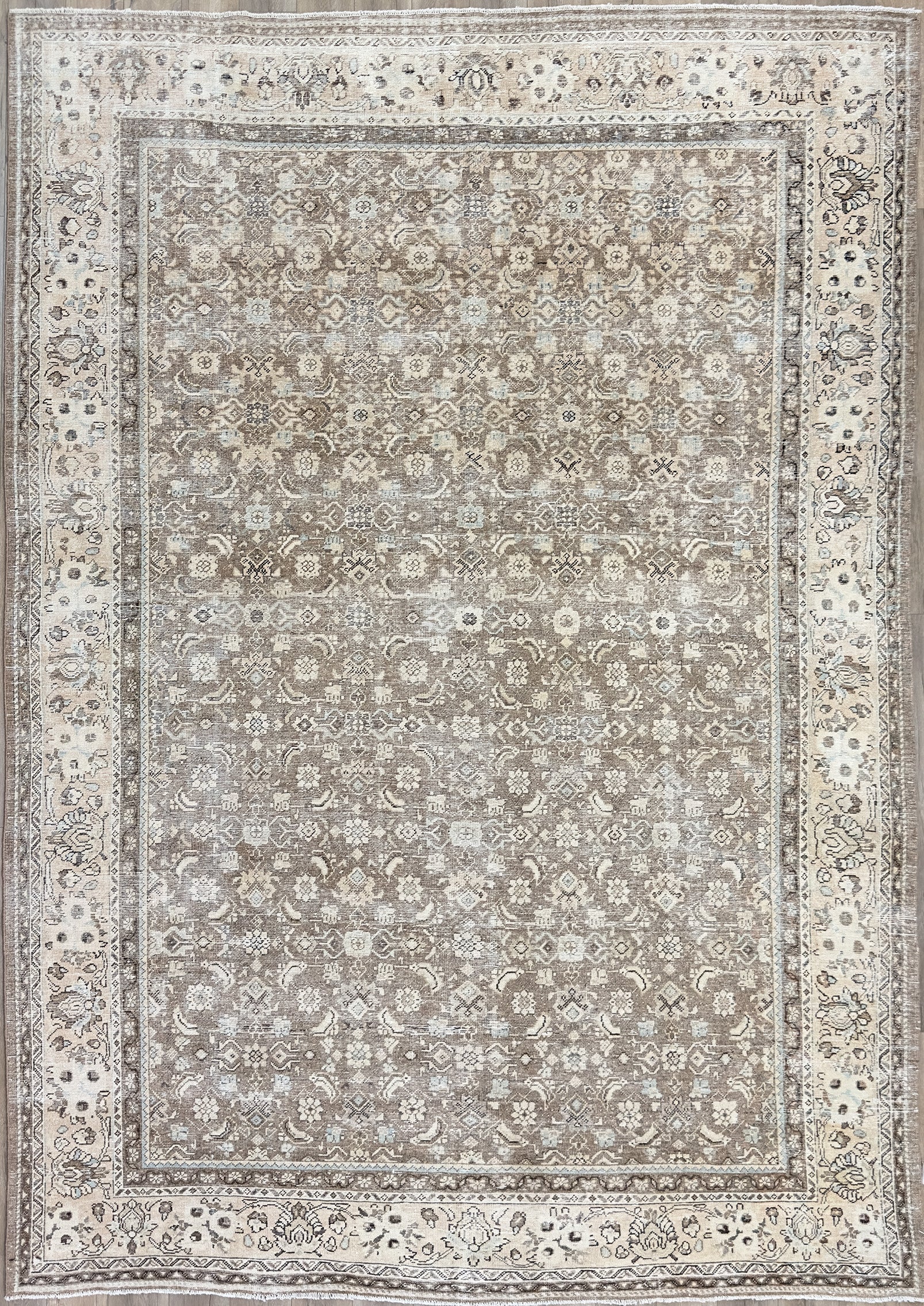8'9"x12'6" Vintage Persian Mahal Wool (#10030)