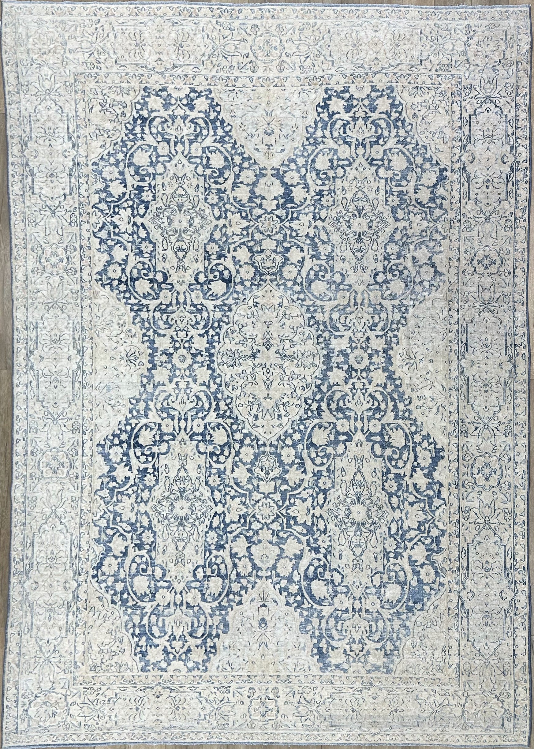 7'10"x11'6" Vintage Persian Kerman Wool (#18119-J)