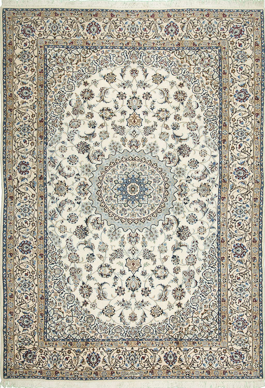 7'x10' Persian Traditional Wool & Silk (#1107-h-h)