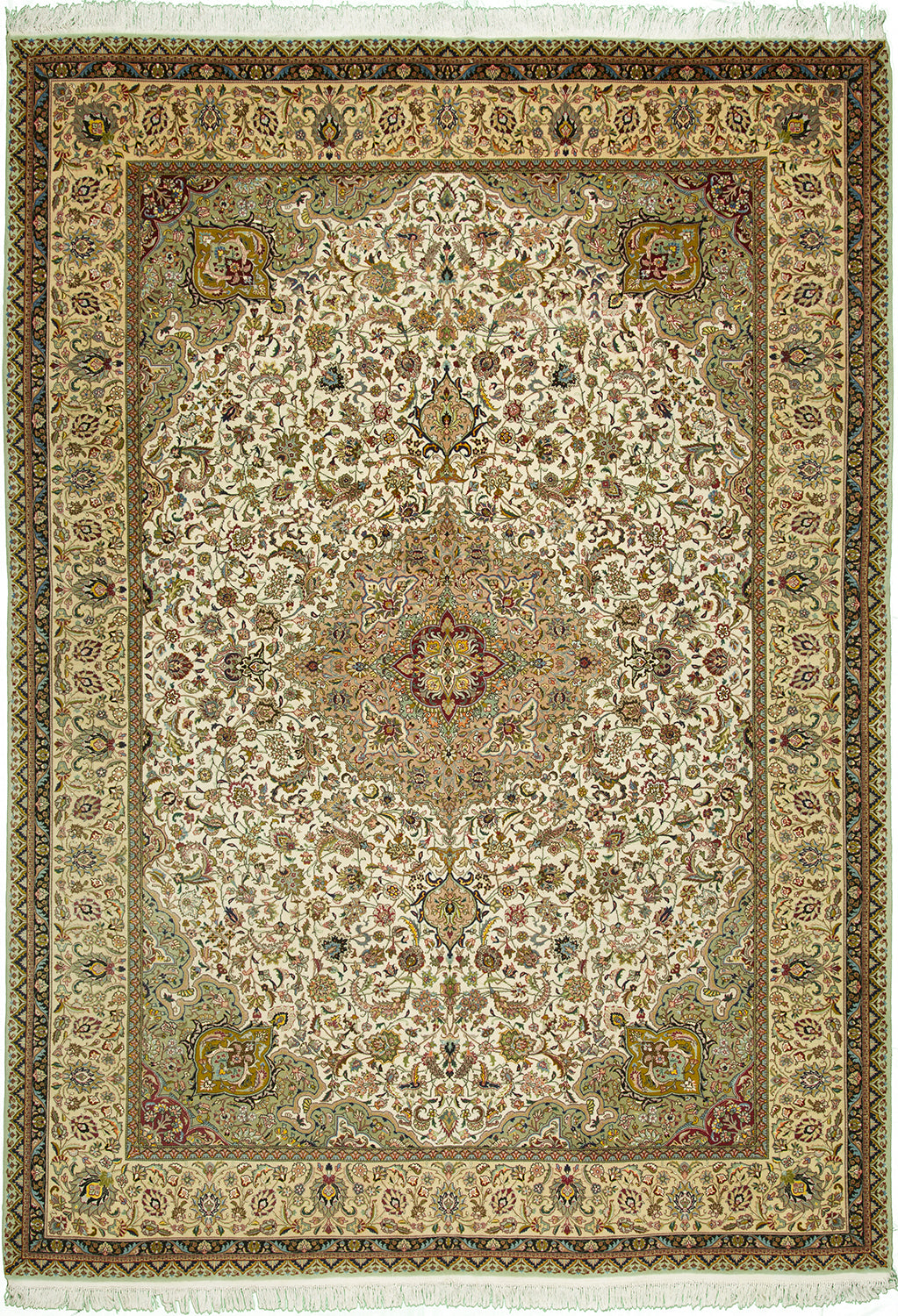 8'1"x11'6" Persian Tabriz Wool (#12021)