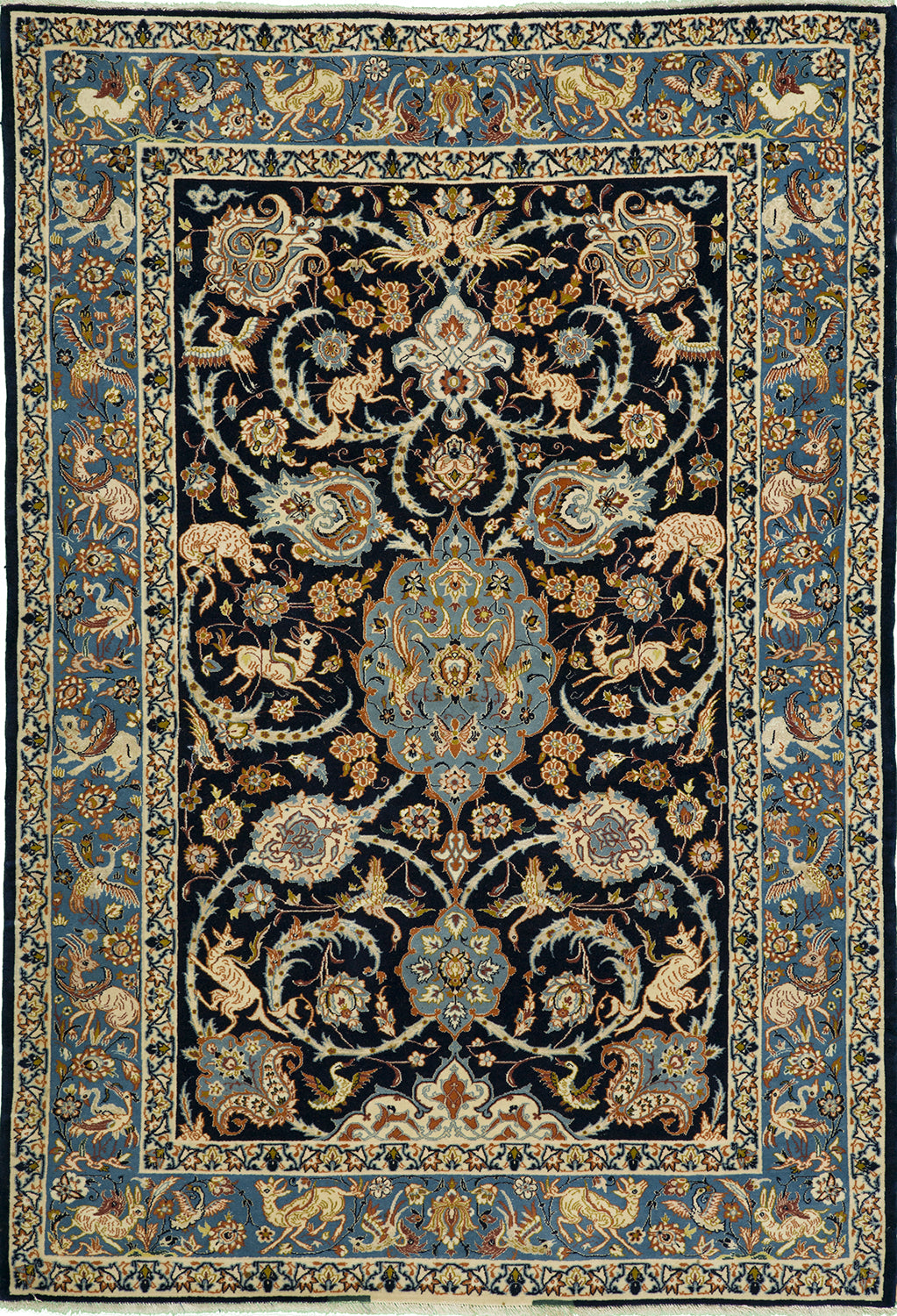 3'7"x5'9" Persian Traditional Wool & Silk (#37-h)