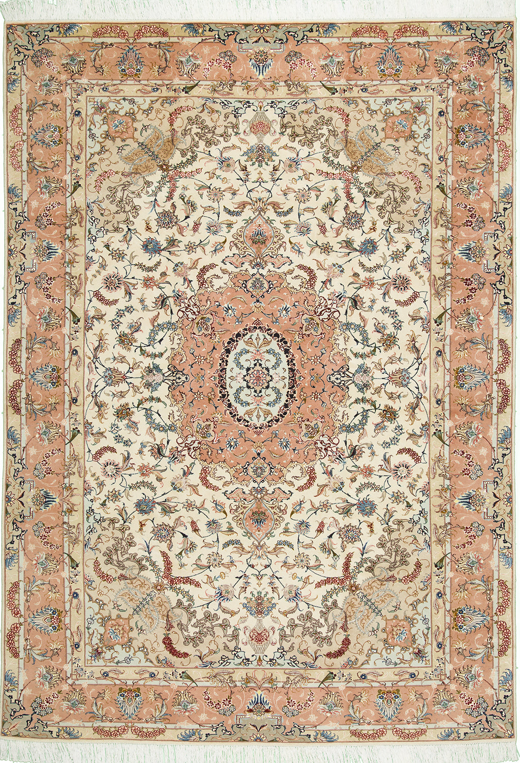 7'x10' Persian Traditional Wool & Silk (#15 m-e)