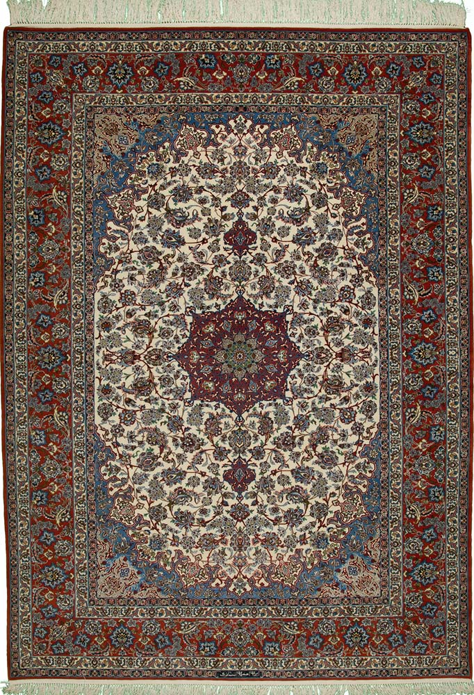 7'x10' Persian Traditional Wool & Silk (#253-h-r)