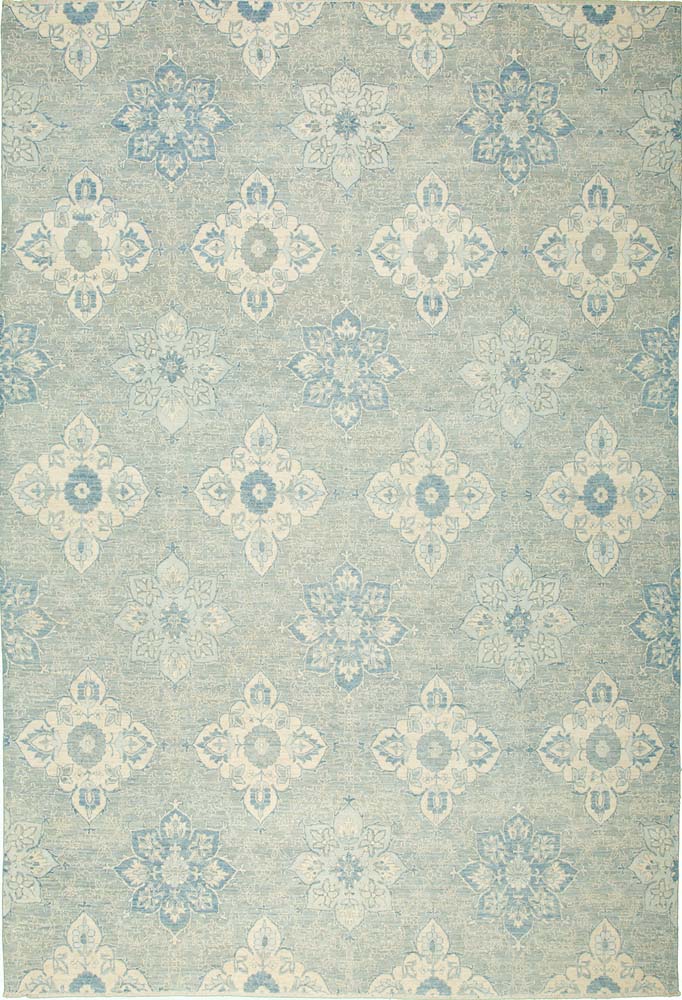 9'x12' Afghan Traditional Wool & Silk (#35001)
