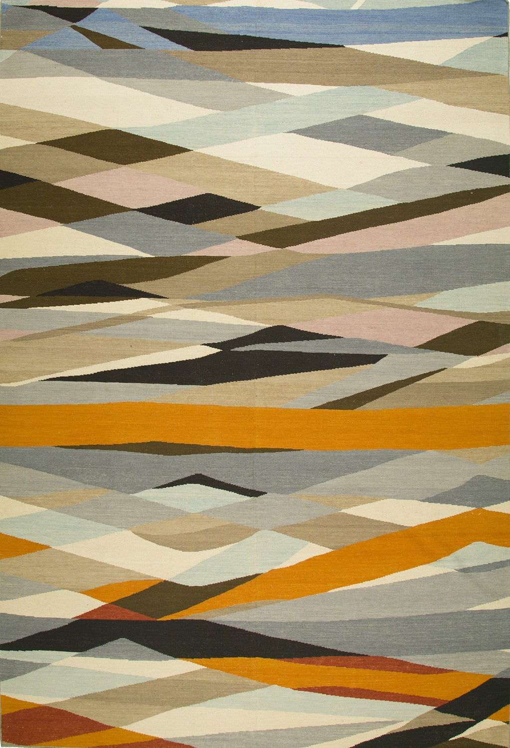 9’3″x12′ Afghan Transitional Wool (#3993)