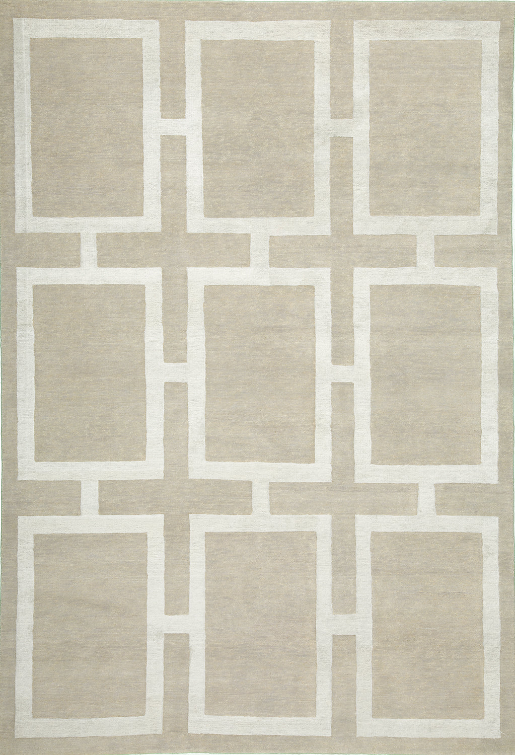 6'4"x9' Indian Wool & Silk (#40483)
