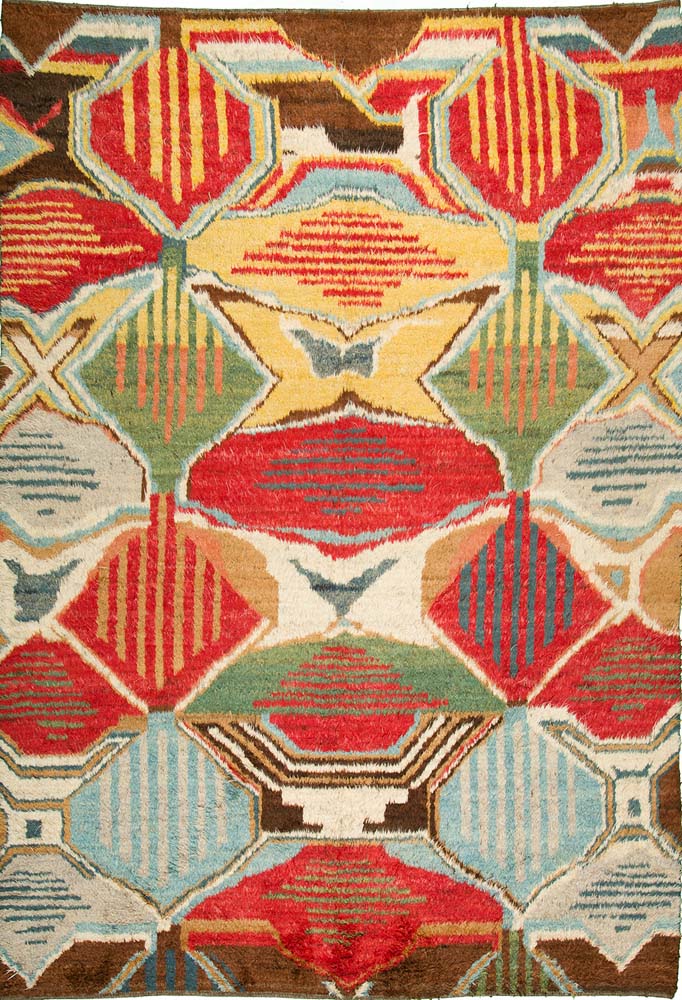 9'x12' Afghan Modern Bamboo Silk (#42511)