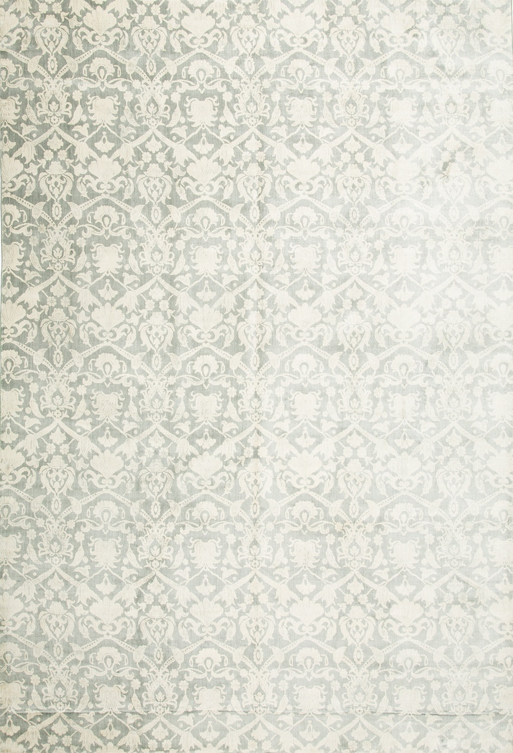 9'x12' Indian Modern Wool & SilkSilk (#44095)