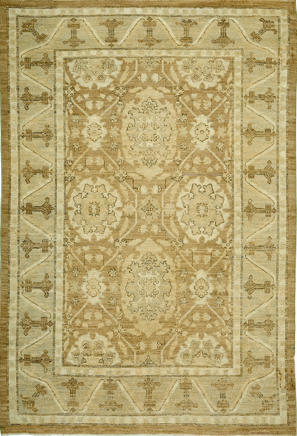 4'3"x6'3" Afghan Traditional Wool (#8160)