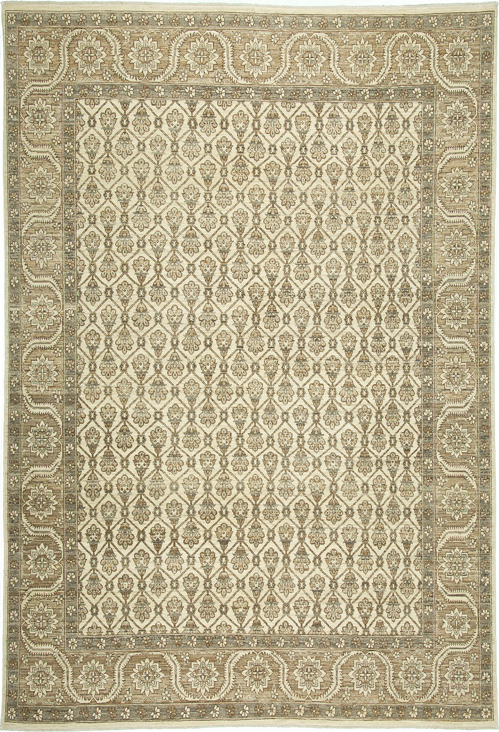 7'9"x9'6" Afghan Traditional Wool (#8245)