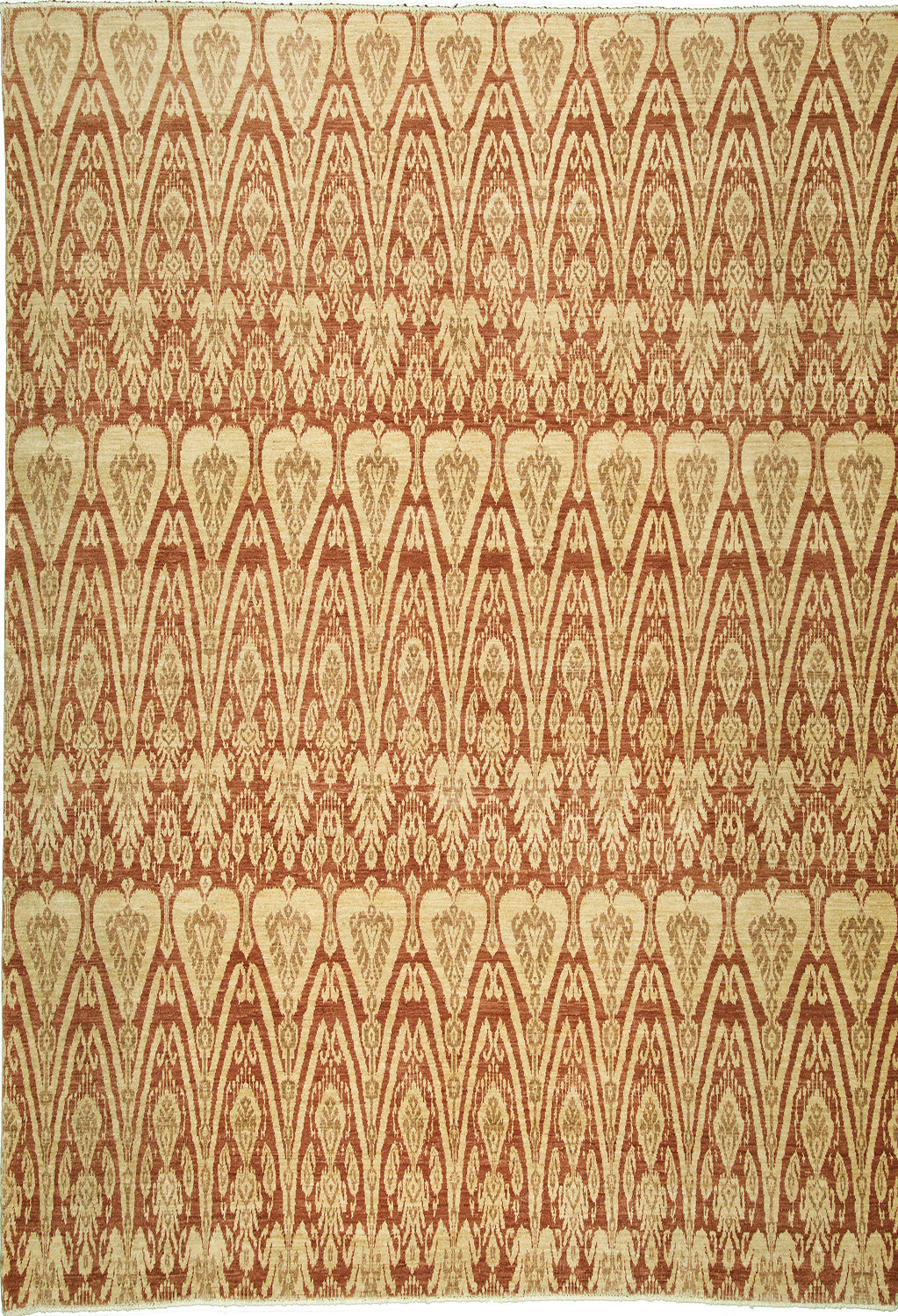 8'4"x9'4" Afghan Traditional Wool (#8331)