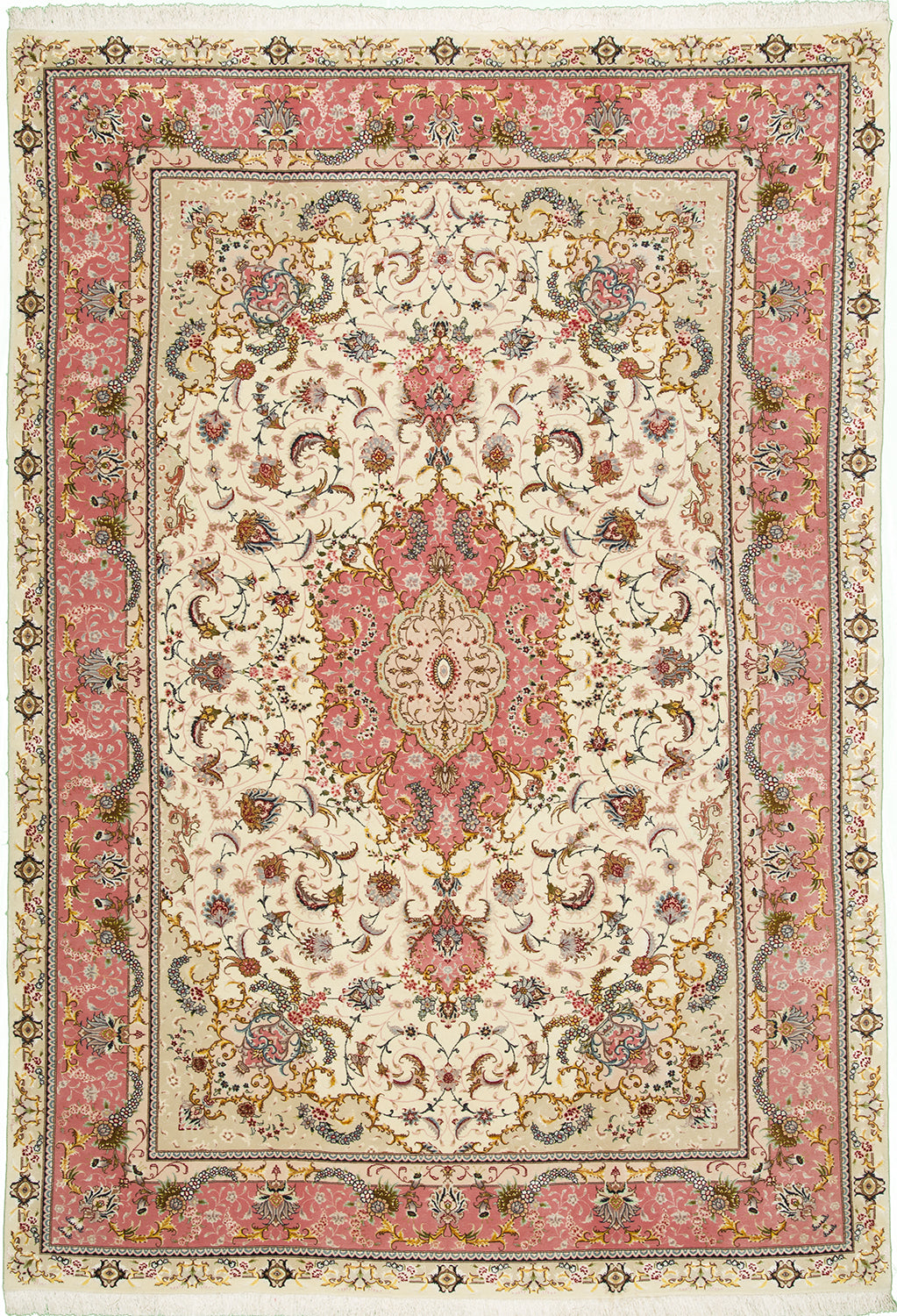 7'x10' Persian Traditional Wool & Silk (#8344)