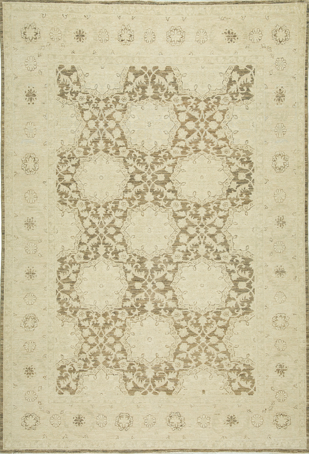 6'2"x8'1" Afghan Traditional Wool (#8420)