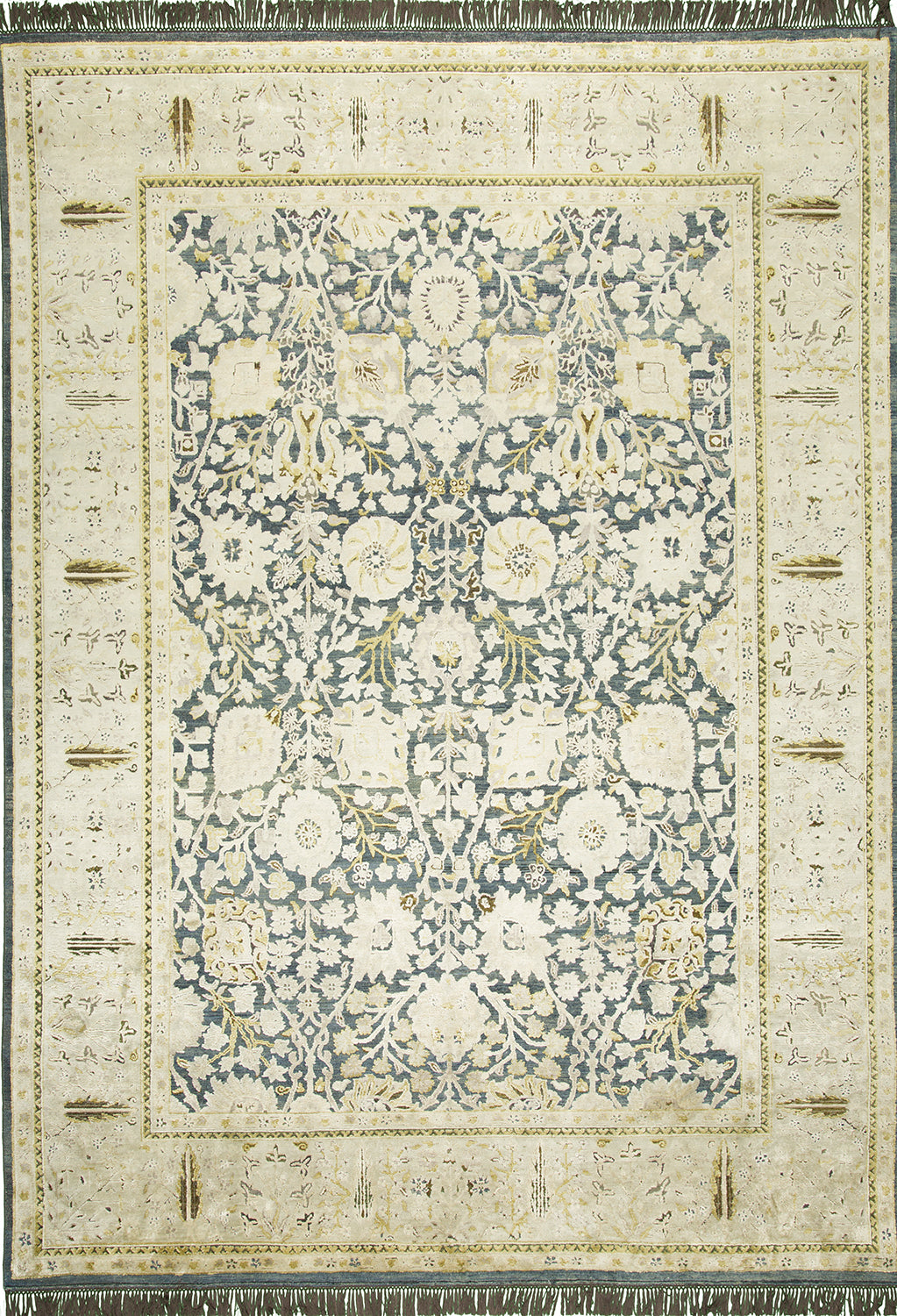 8'9"x12' India Traditional Wool (#8622)