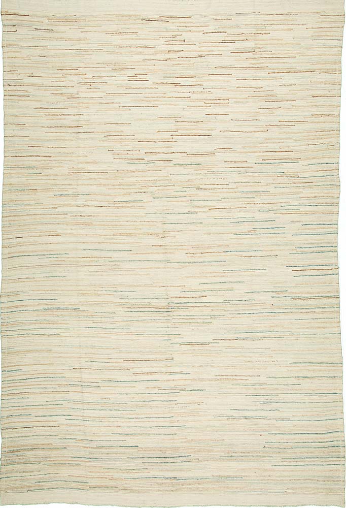 7'3"X10'7" Afghan Modern Wool (#8803)