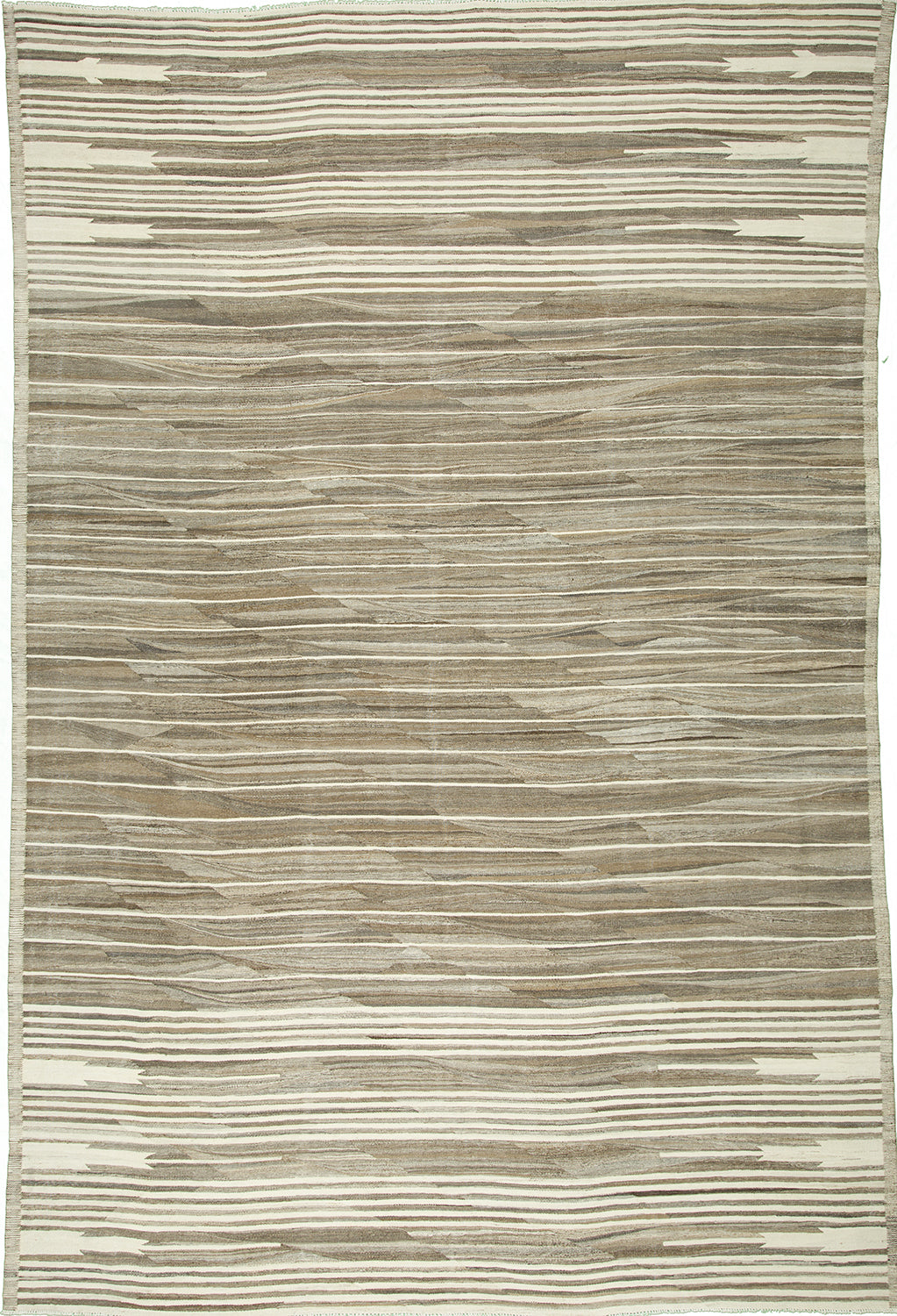 8'3"x13'6" Afghan Modern Wool (#8807)