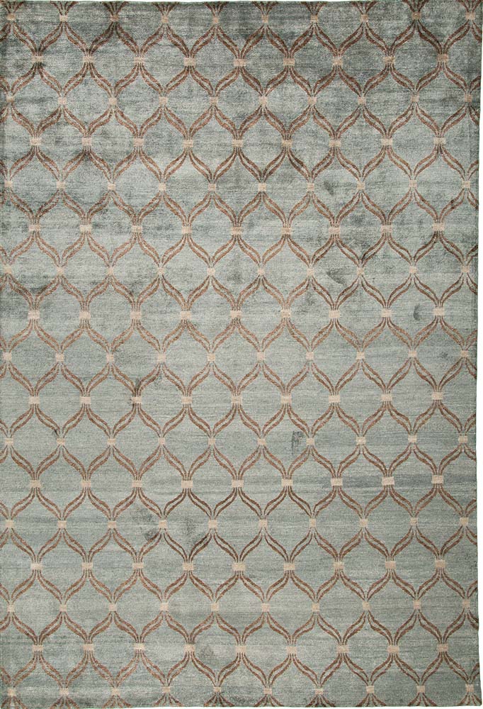 9'x12' Indian Modern Bamboo Silk (#8941)