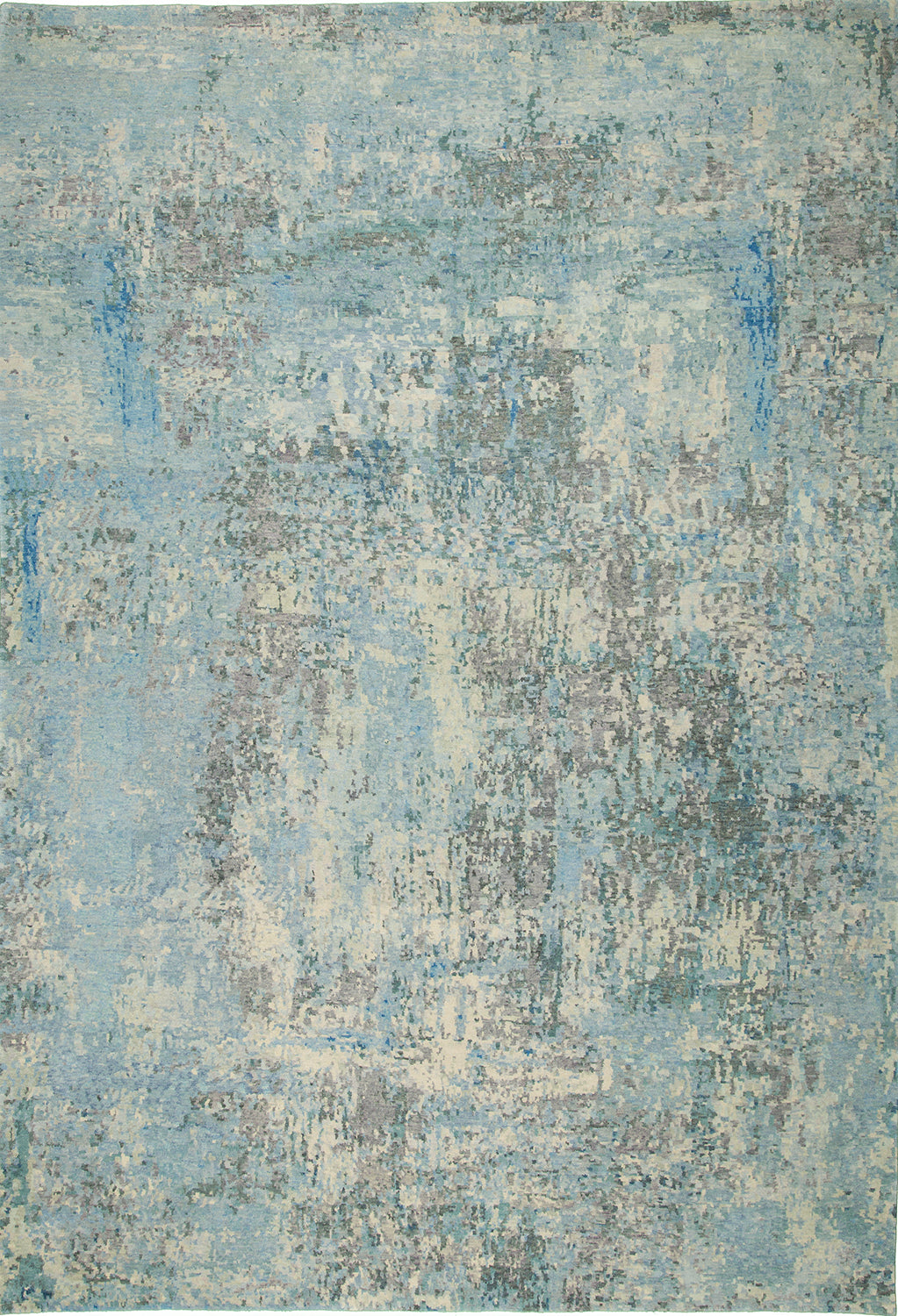 9'x12 Nepal Modern Wool & Silk (#8946)