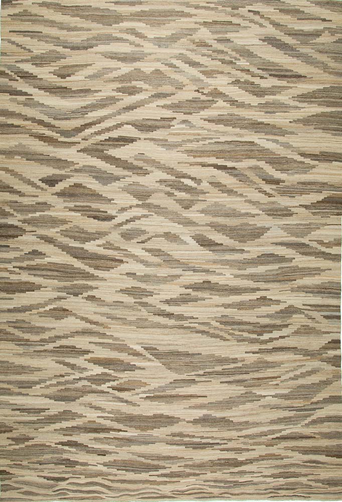 9'4"x12'3" Afghan Natural Wool (#8990)
