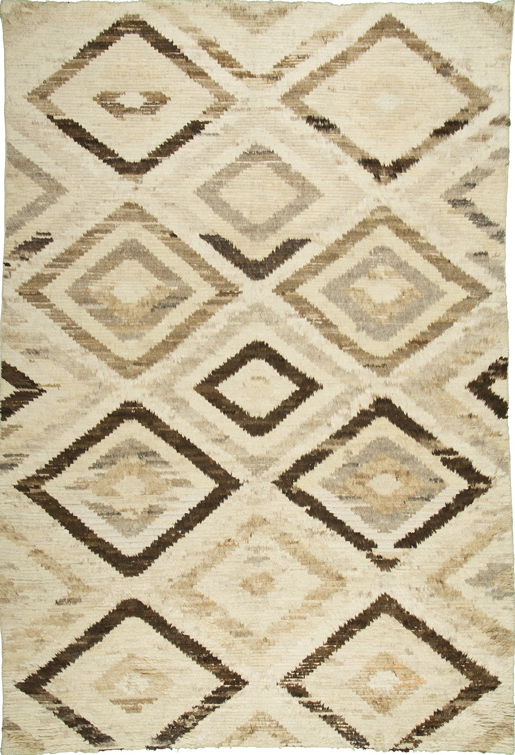 8'7"x11'6" Afghan Modern Wool (#9020)