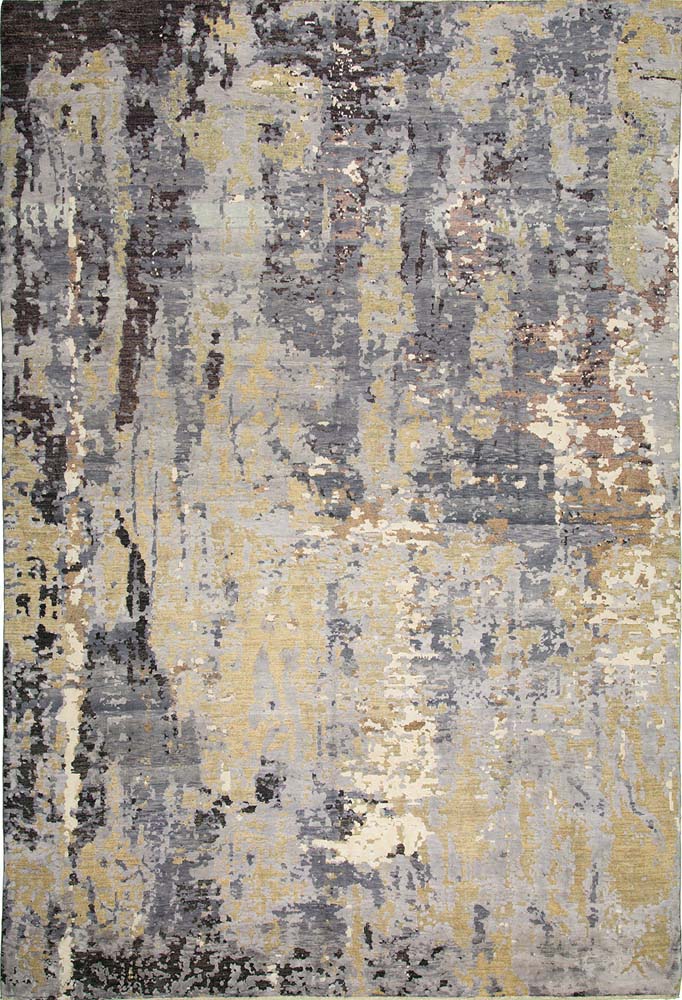 9'x12' Afghan Modern Wool & Silk (#9065)