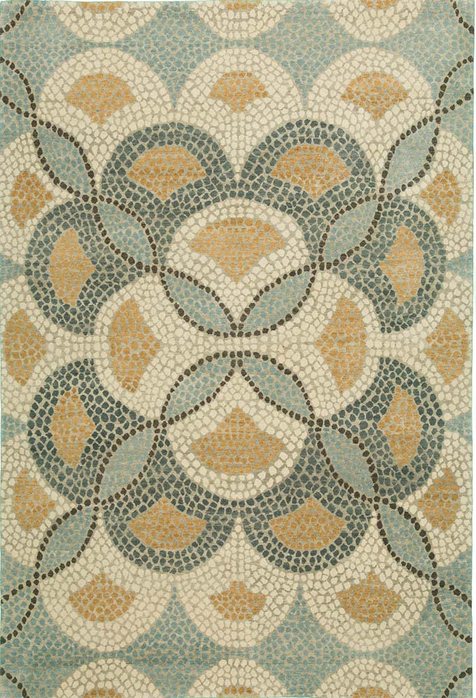 5'x7' Nepal Modern Wool & Silk (#9100)