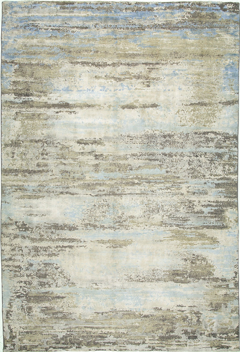 9'x12' Afghan Modern Wool & Silk (#9173)