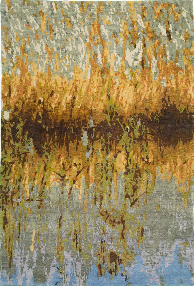5'x7' Nepal Modern Wool & Silk (#9182)
