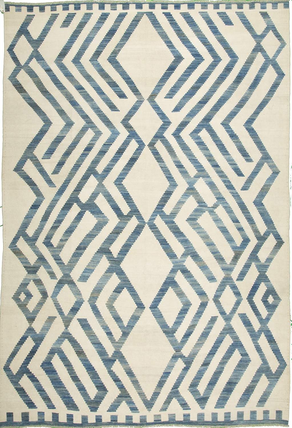 9'2"x11' afghan Modern kilim Wool (#9370)