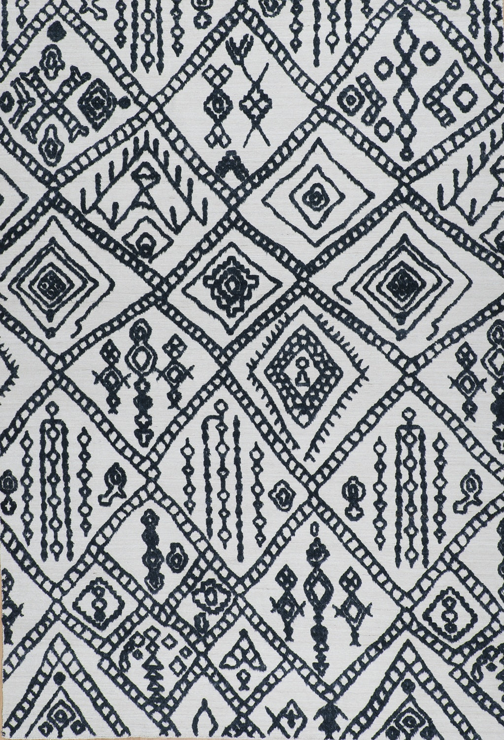 8.1X10.5 AFGHAN MOROCCAN WOOL(#9451)