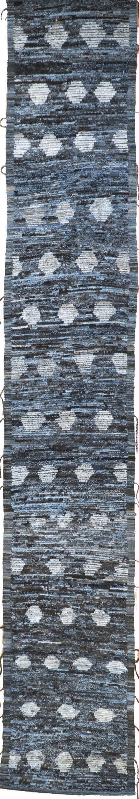 2.10X18.2 AFGHAN MOROCCAN/MODERN WOOL (# 9513 )