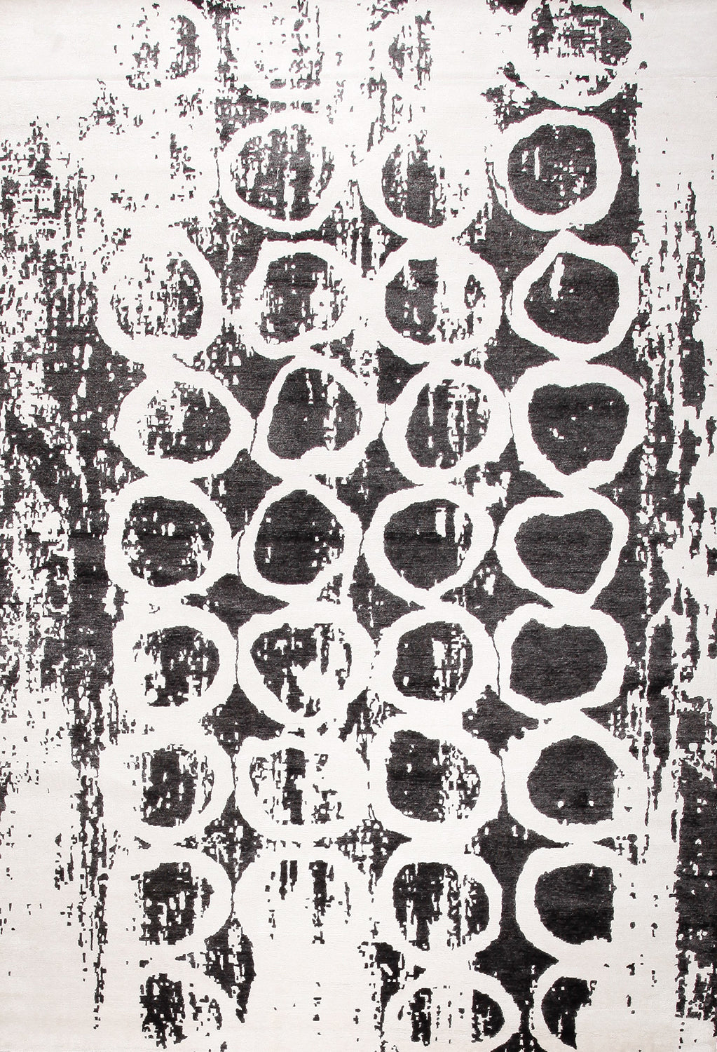 Cool Black White Bamboo Silk