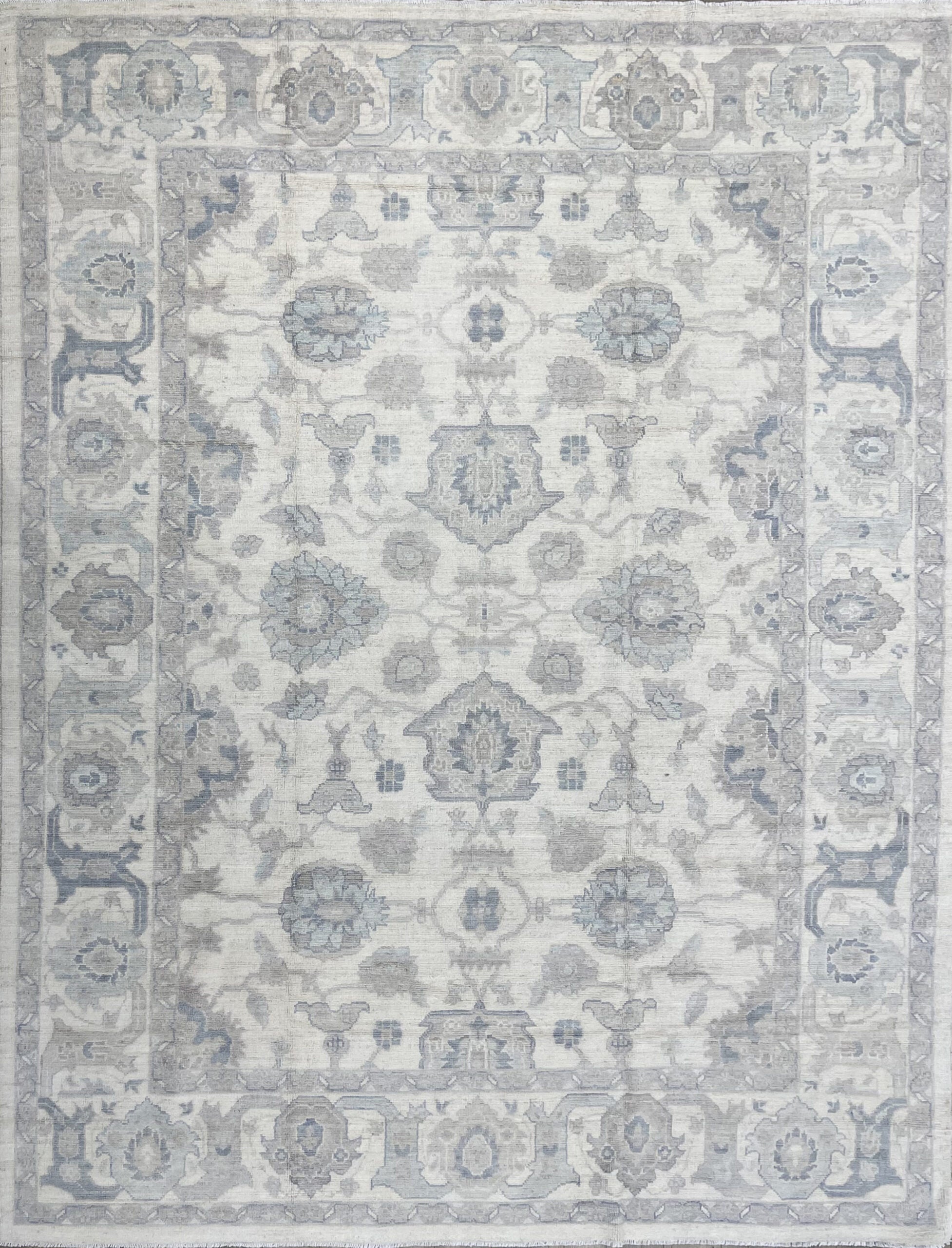 9’6″X11’9″ AFGHAN TRANSITIONAL OUSHAK WOOL (#9975)