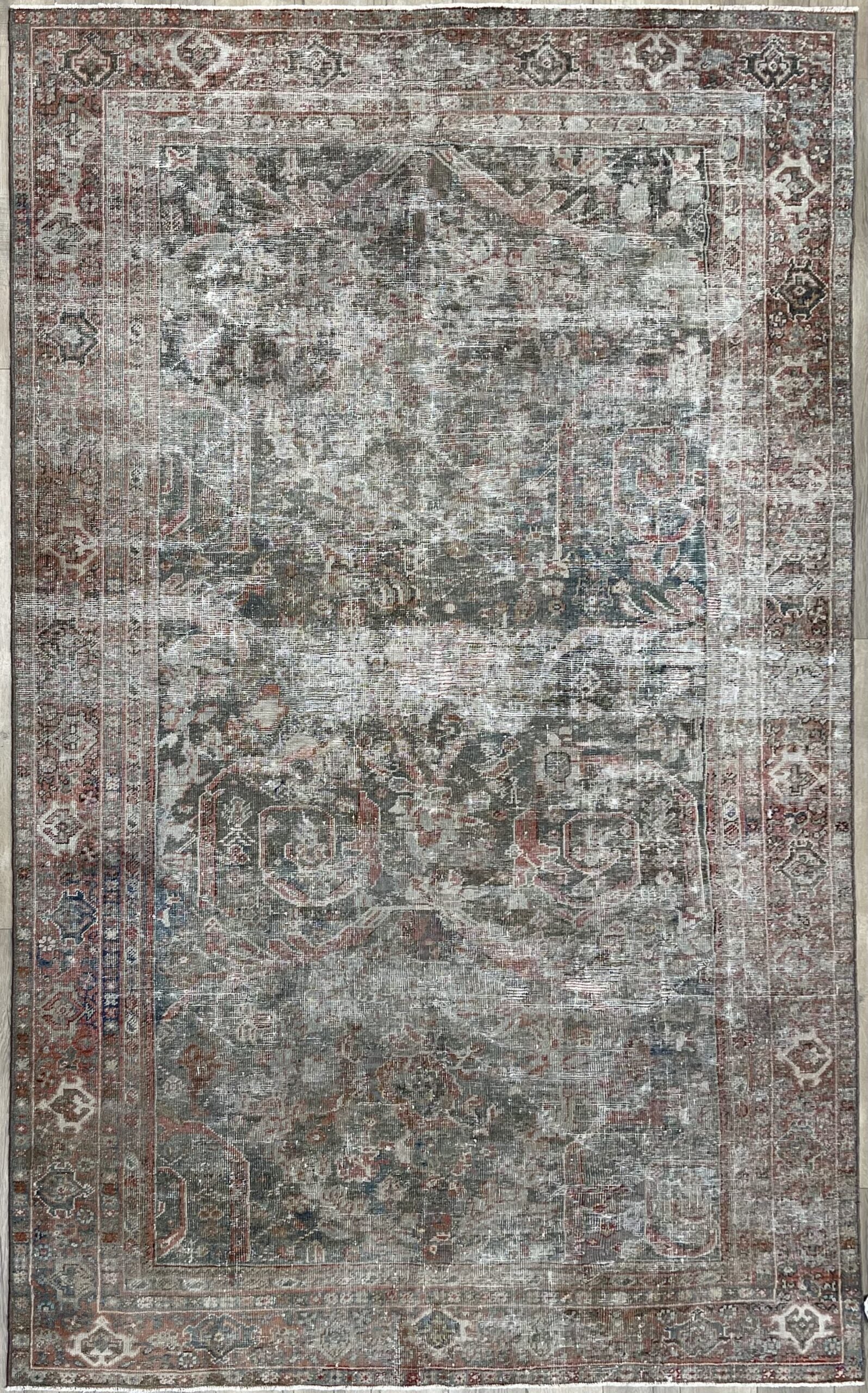 6’1″X10’0″ PERSIAN VINTAGE MALAYER WOOL (#10001)