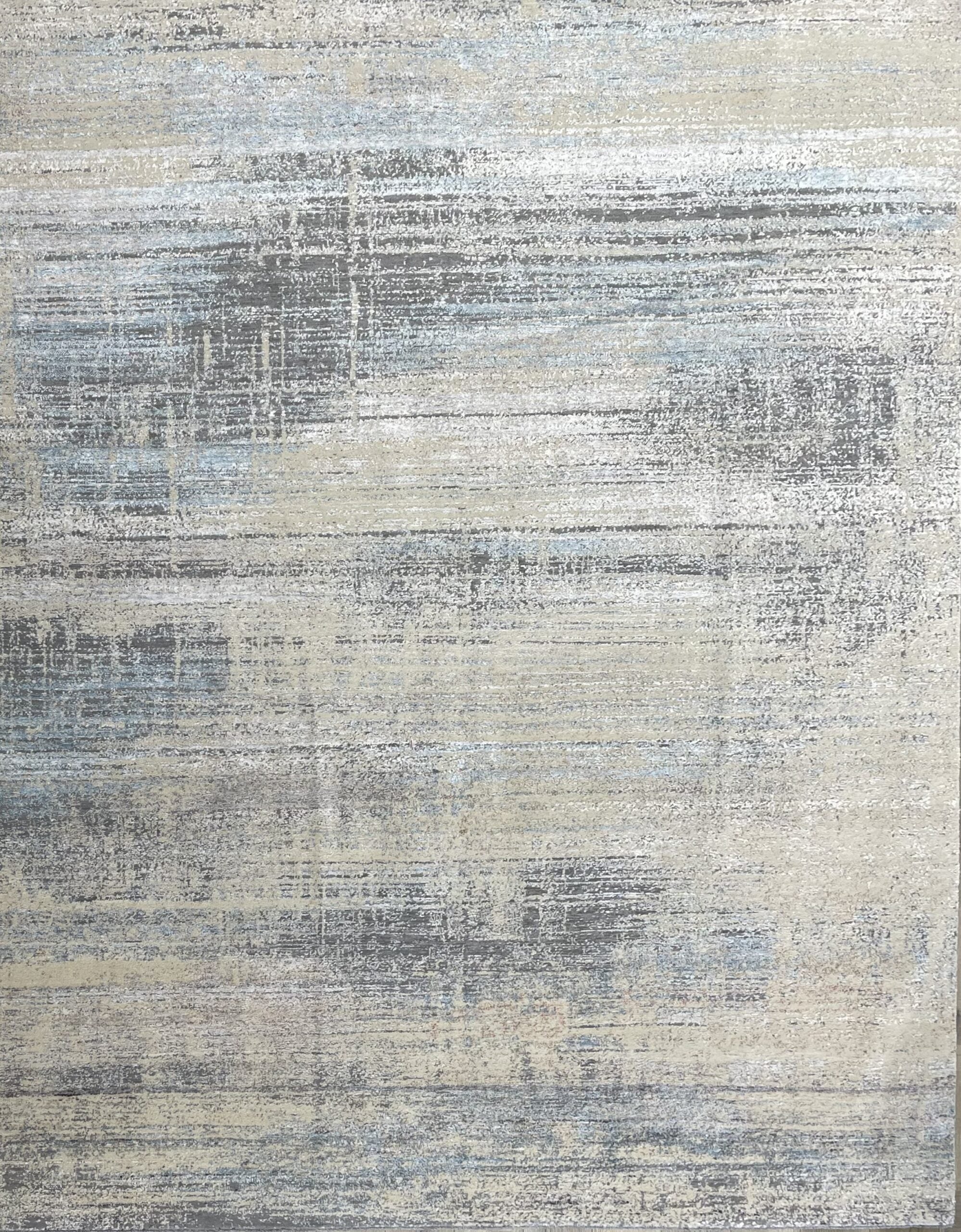 8’0″X10’0″ INDIA ABSTRACT WOOL & SILK (#81609)