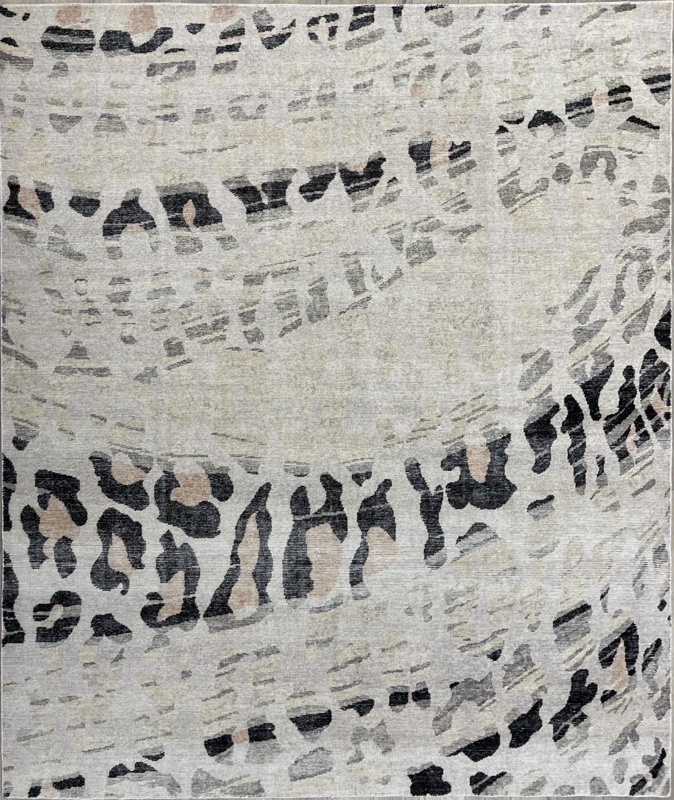9’10″X8’2″ AFGHAN MODERN WOOL (#17028)