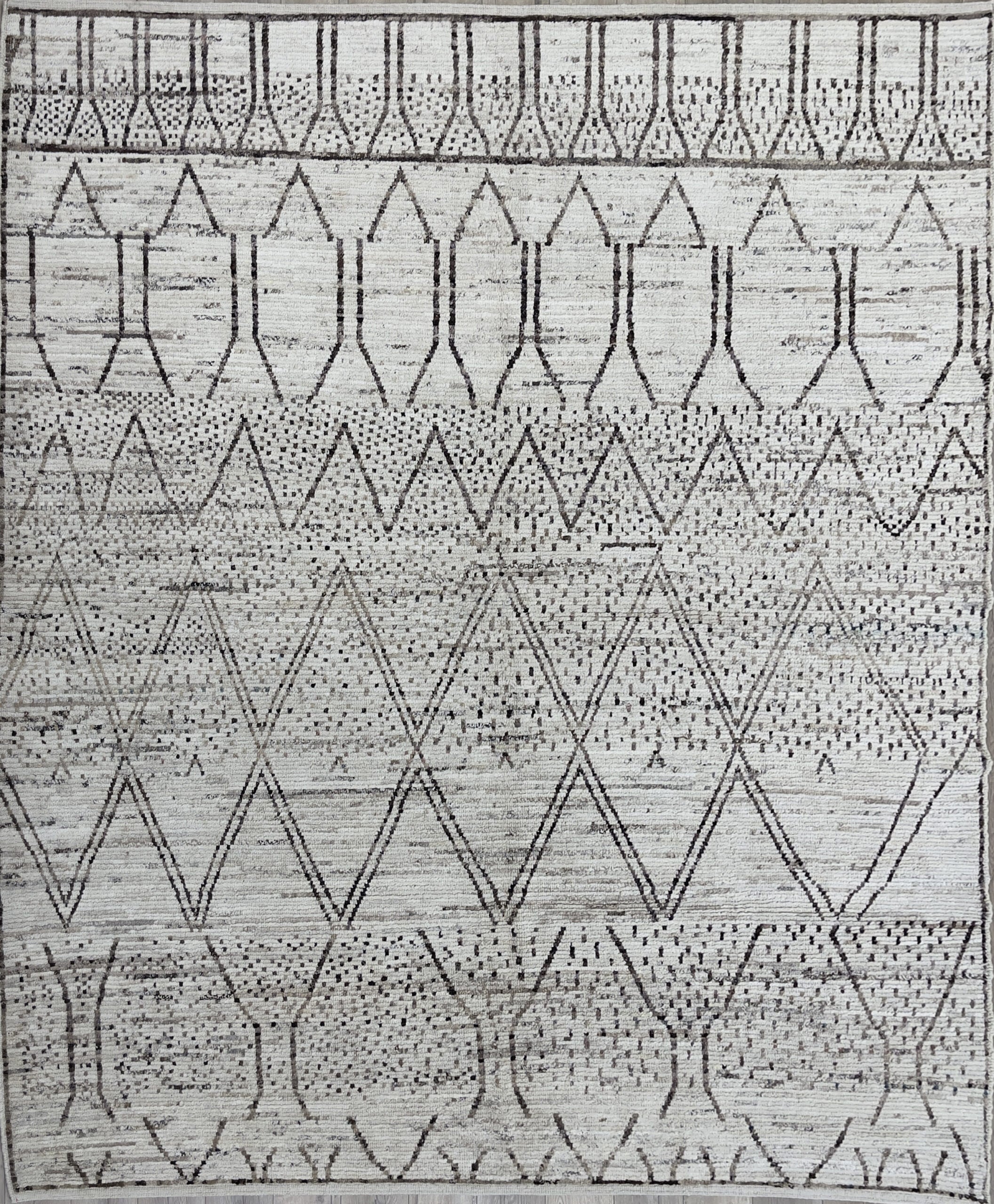 8’2″X9’5″ AFGHAN MOROCCO WOOL (#16918)