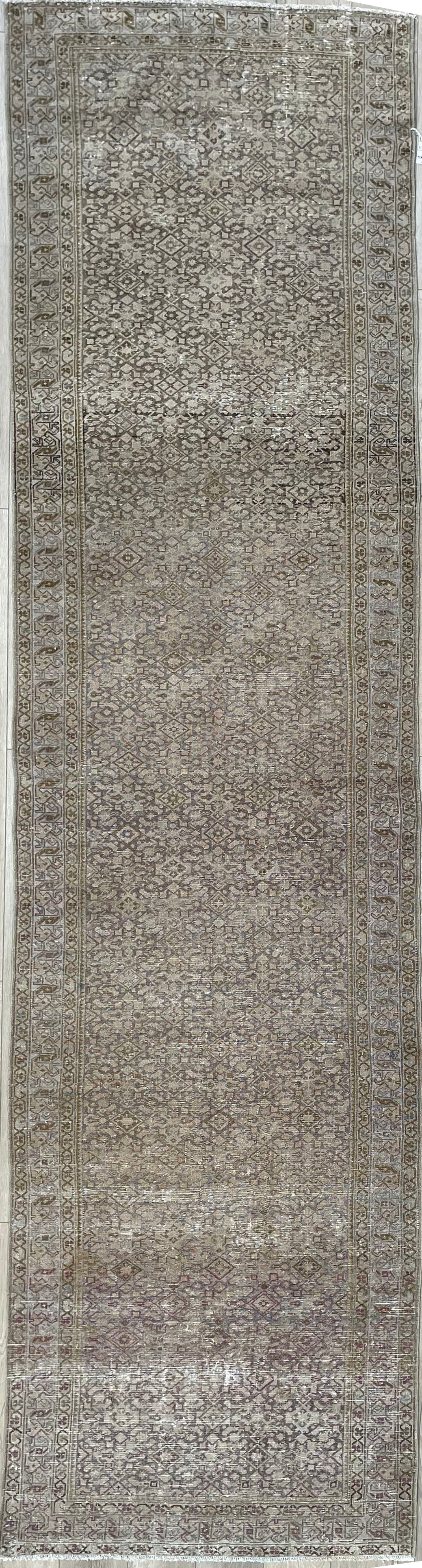 3'3"x13'1" Vintage Persian Malayer Wool Runner (#10035)