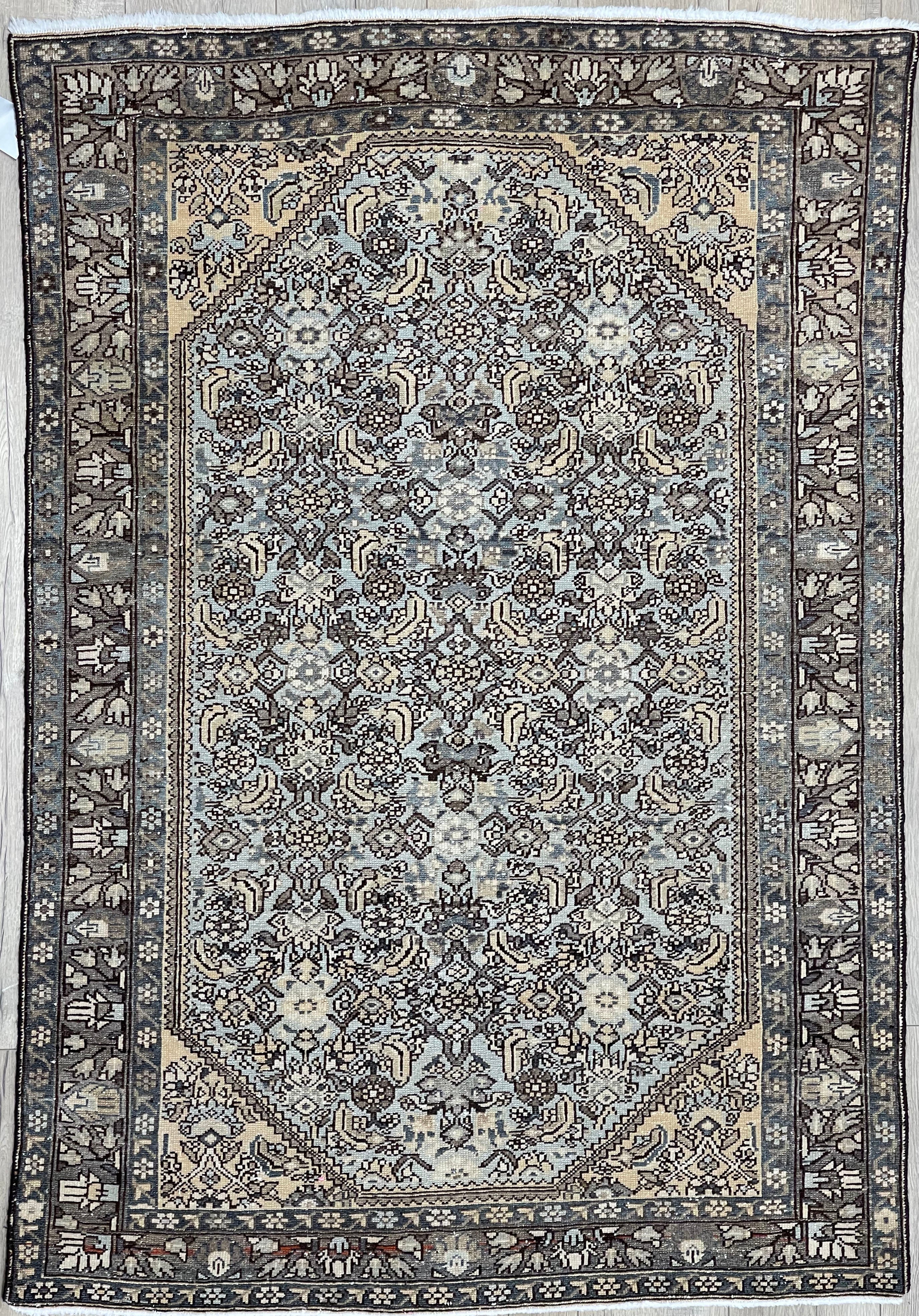 3'4"x5'0" Vintage Persian Malayer Wool (#10019)