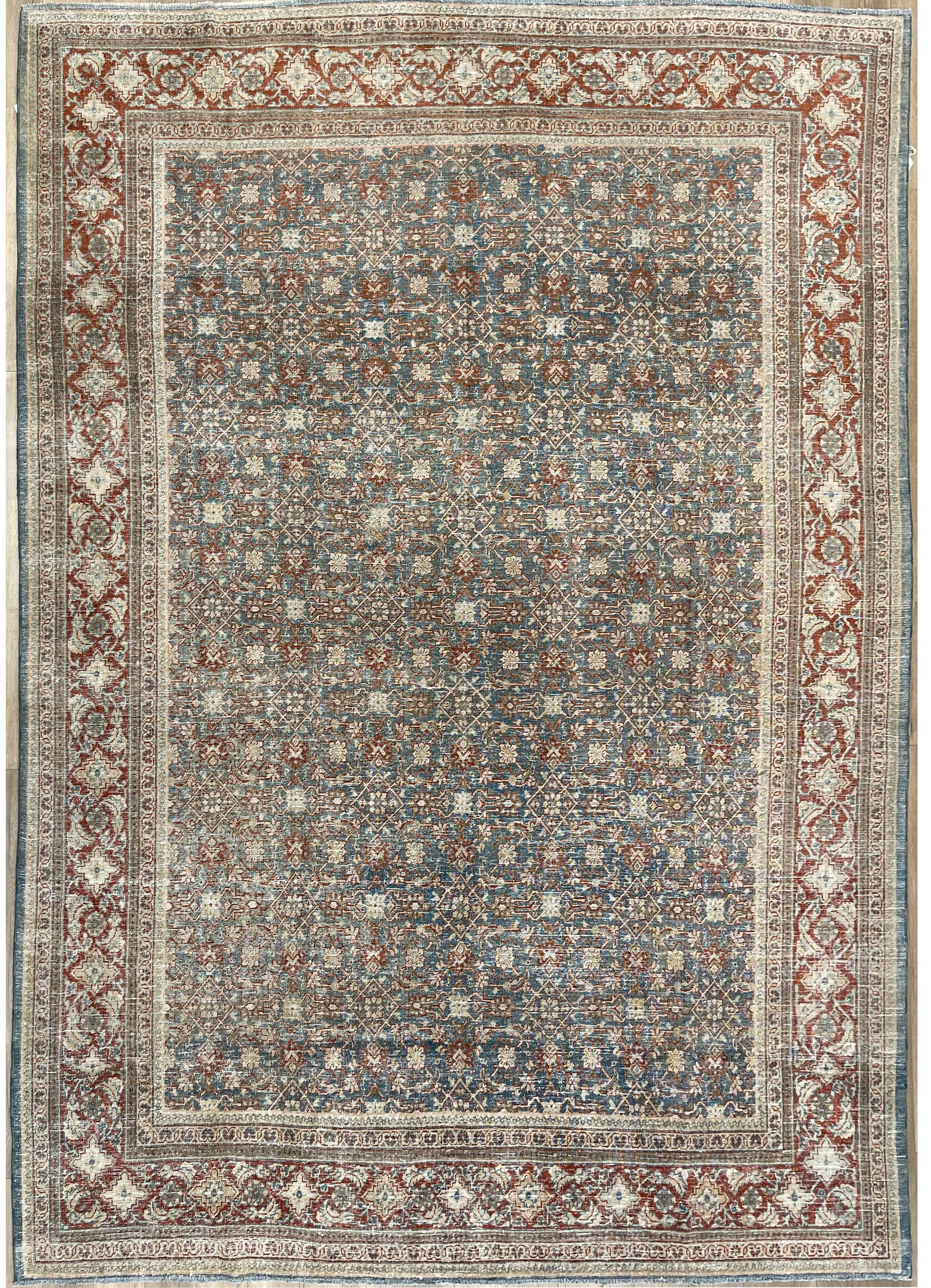 10'0"x12'10" Vintage Persian Mahal Wool (#10043)