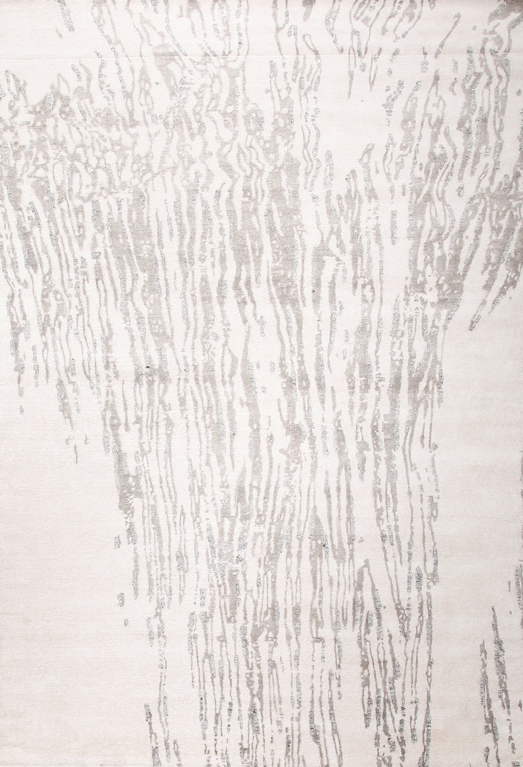 Waterfall White Gray Bamboo Silk