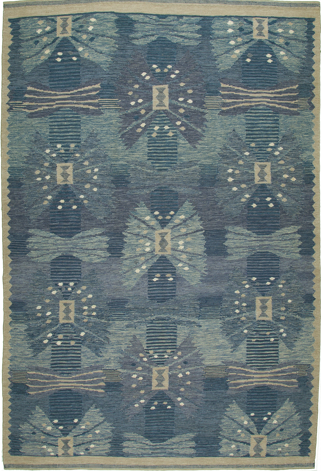 8'x10' Afghan Modern Wool (#k4948)