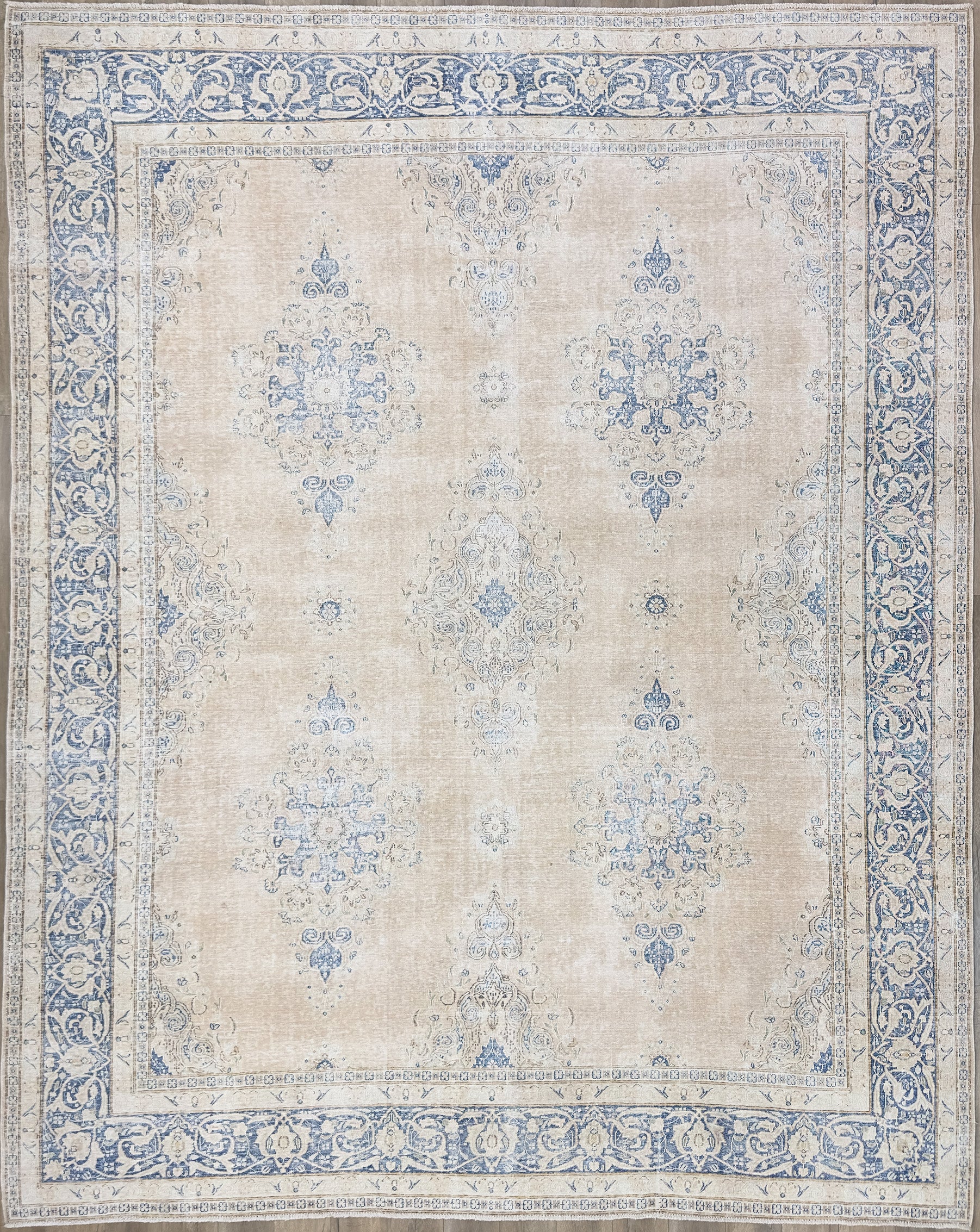 9'7"x12'6" Vintage Persian Kerman Wool (#10248)