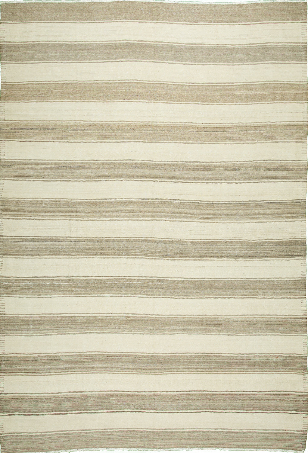 8'6"x12' Afghan Natural Wool  (#14251)