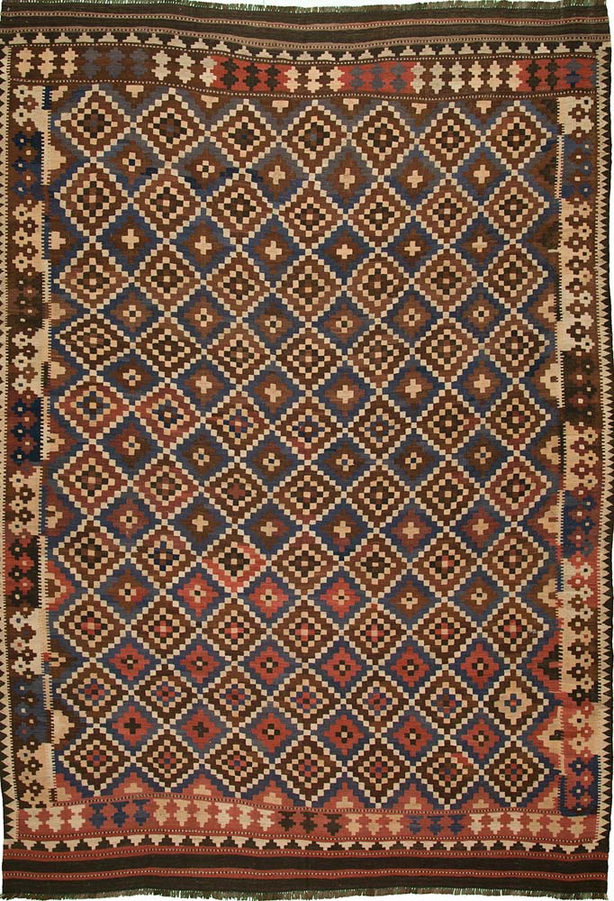 8'6"x12' Afghan Natural Wool (#17200)