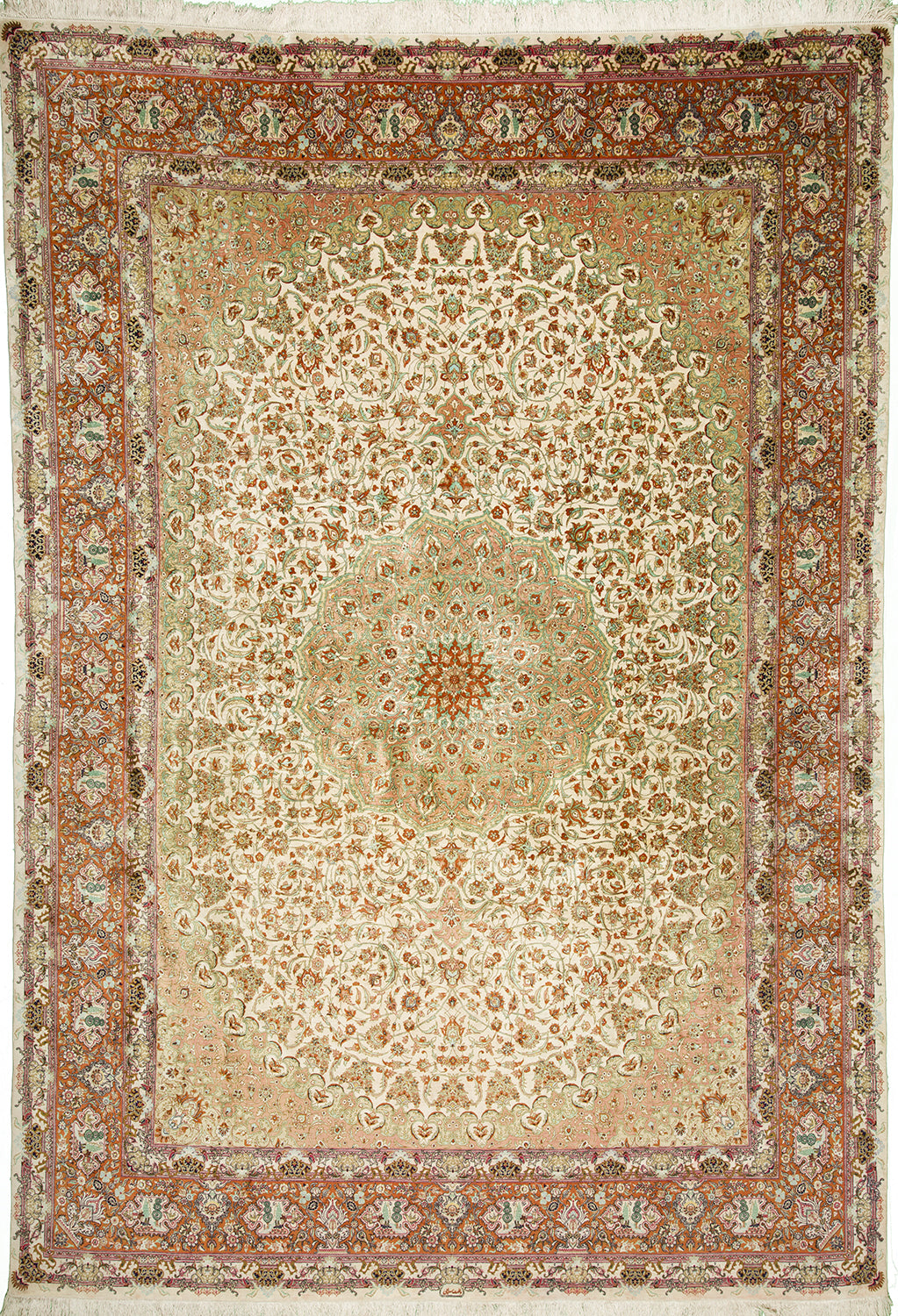 8'5"x11'5"  Persian Traditional Wool & Silk (#226-132)