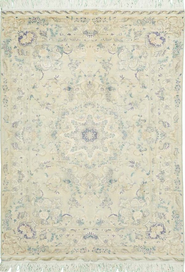 3’x5′ Persian Vintage Tabriz Wool & Silk (#3-h-k)