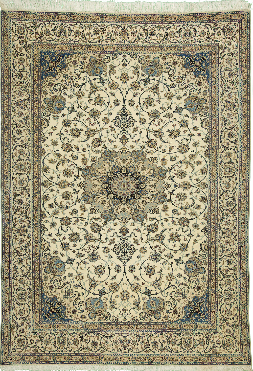 7'x10' Persian Traditional Wool & Silk (#3207-m-e)