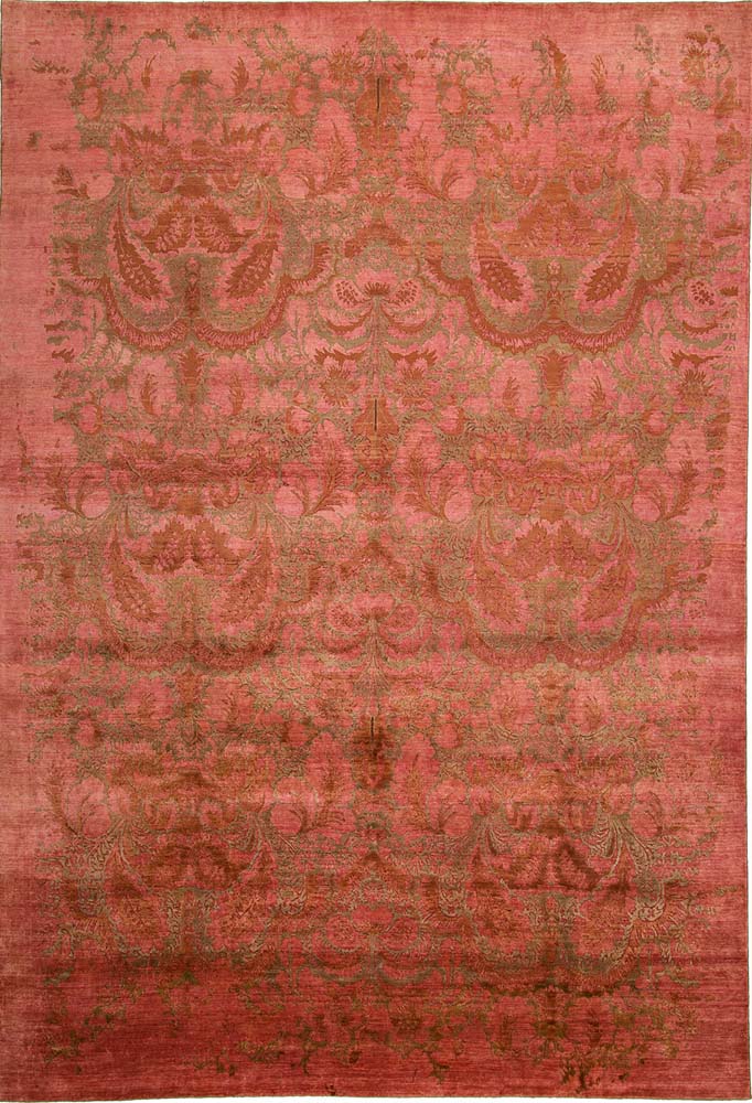 9'x12' Indian Transitional Wool & Silk (#42204)