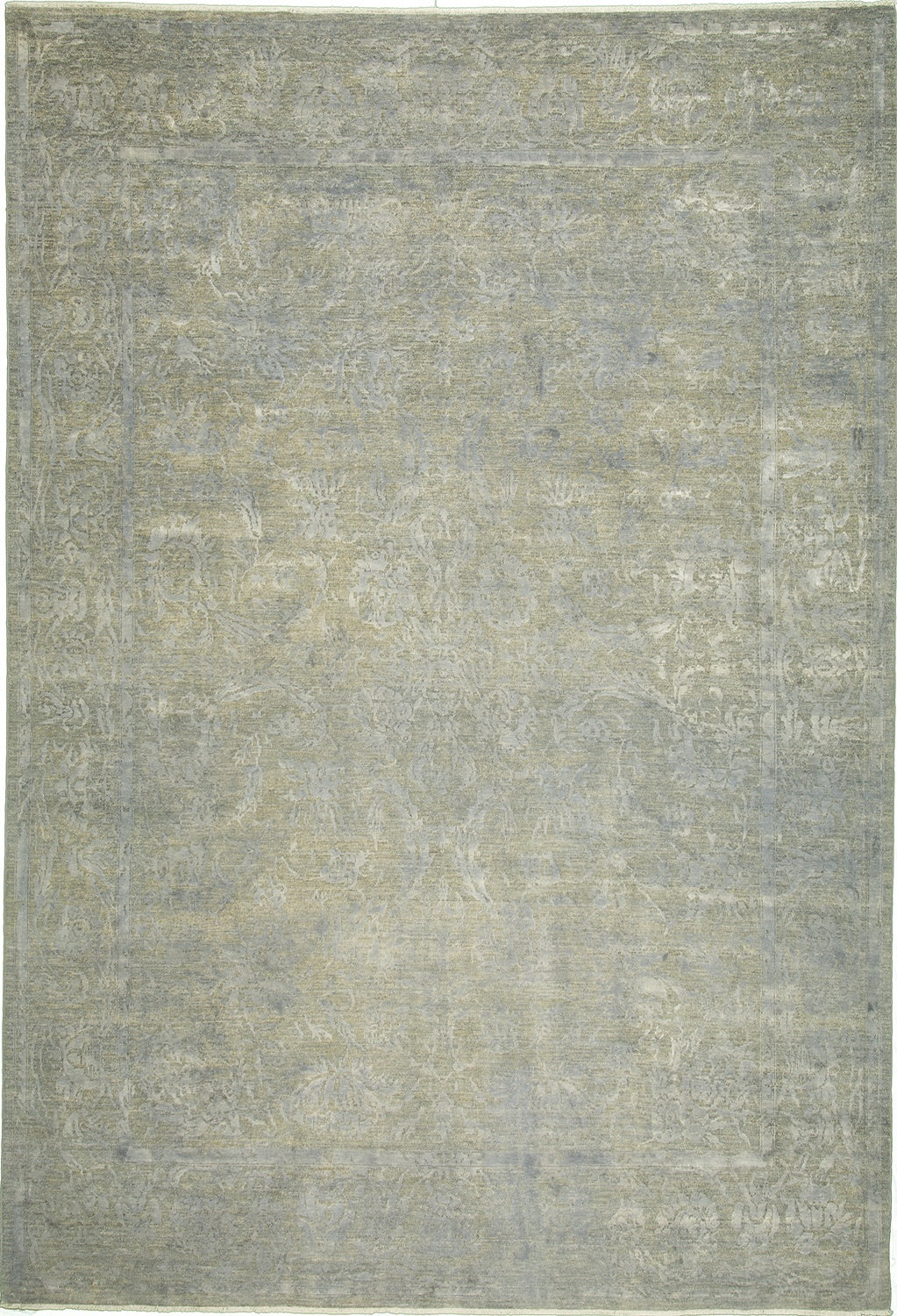 9'x12' Pakistan Vintage Traditional Wool & Silk (#43145)